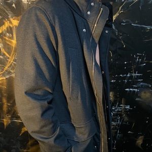 Blue winter long-sleeve overcoat by Zara - US Men’s M